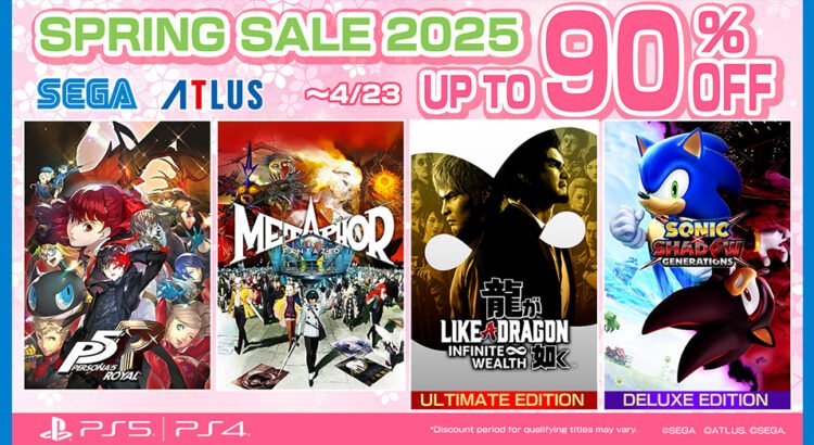 SEGA Adakan Masa Diskon Spring Sale hingga 90% di PlayStation Store
