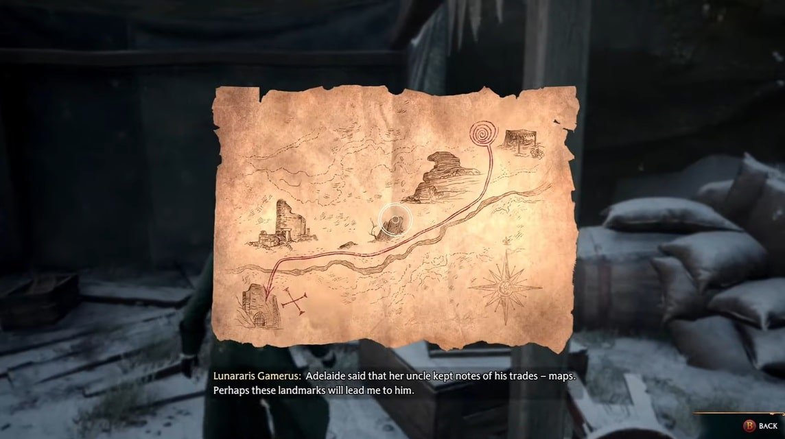 Peta lokasi pertemuan