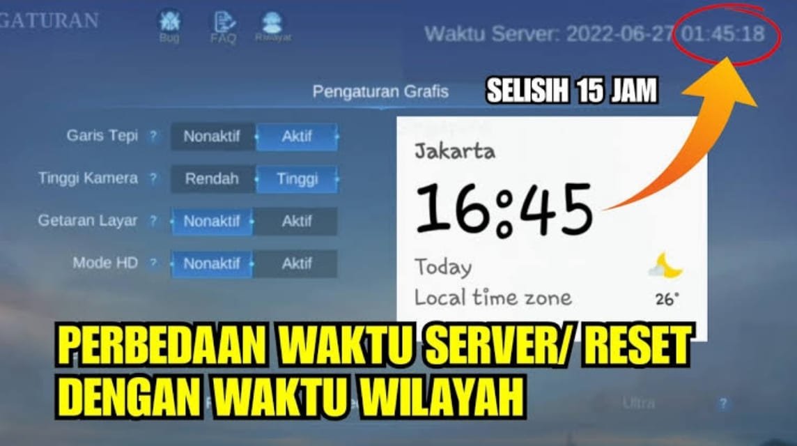 Waktu Server ML WIB