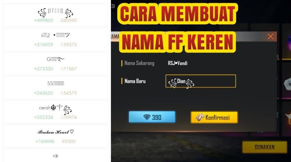 buat nama ff keren