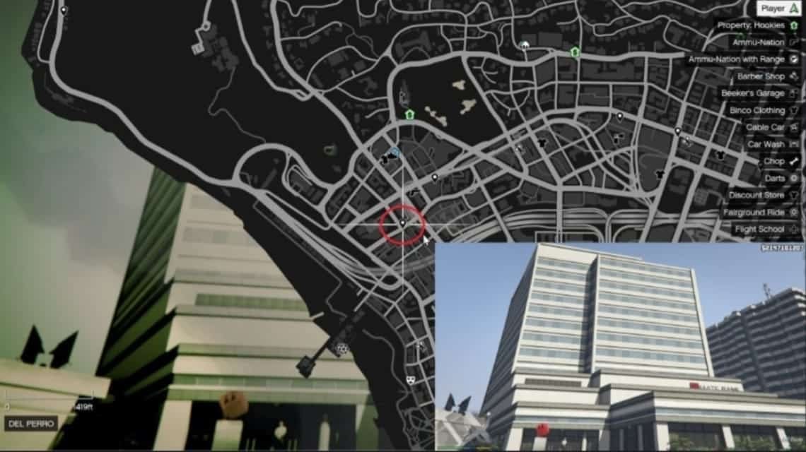 Dimana lokasi bank di GTA 5 - Maze Bank West