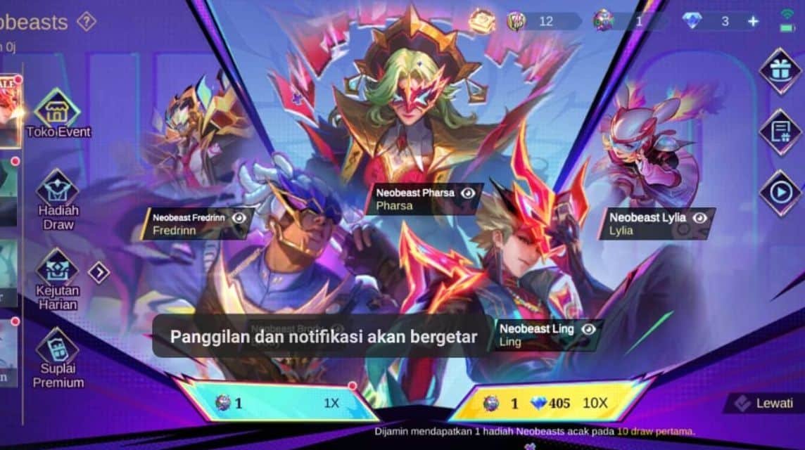 skin neo beasts terbaru