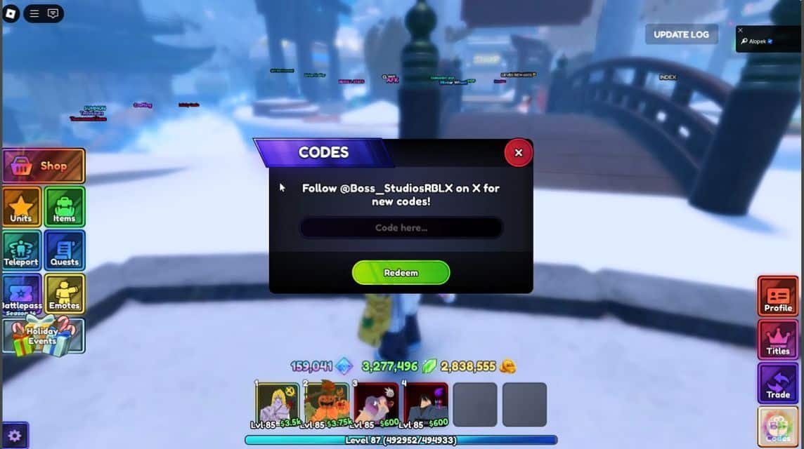 Kode Anime Last Stand