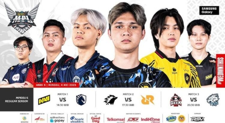 Rekap Pertandingan dan Klasemen MPL ID Season 15 Week 6