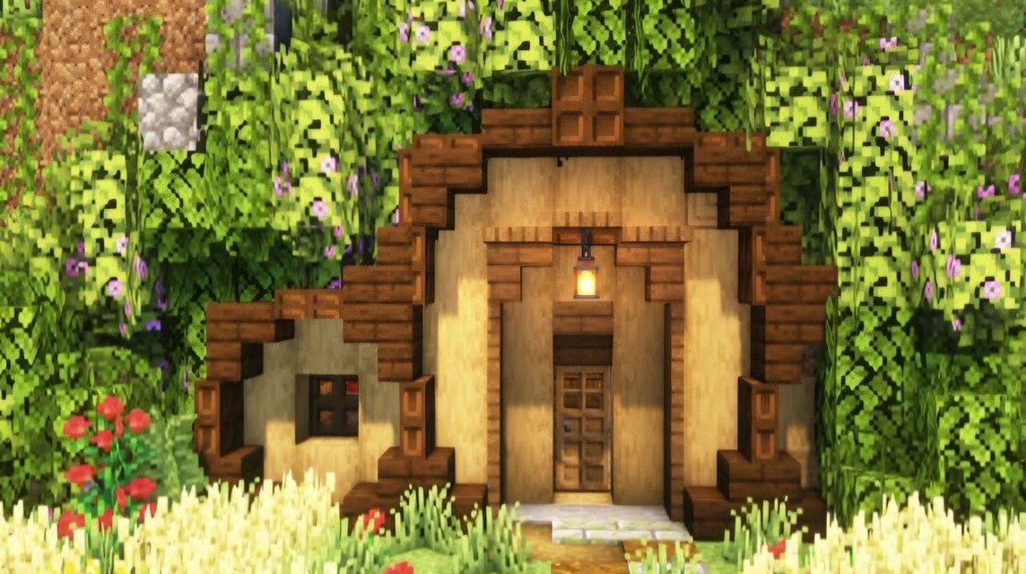 rumah minecraft simple - Rumah Hobbit