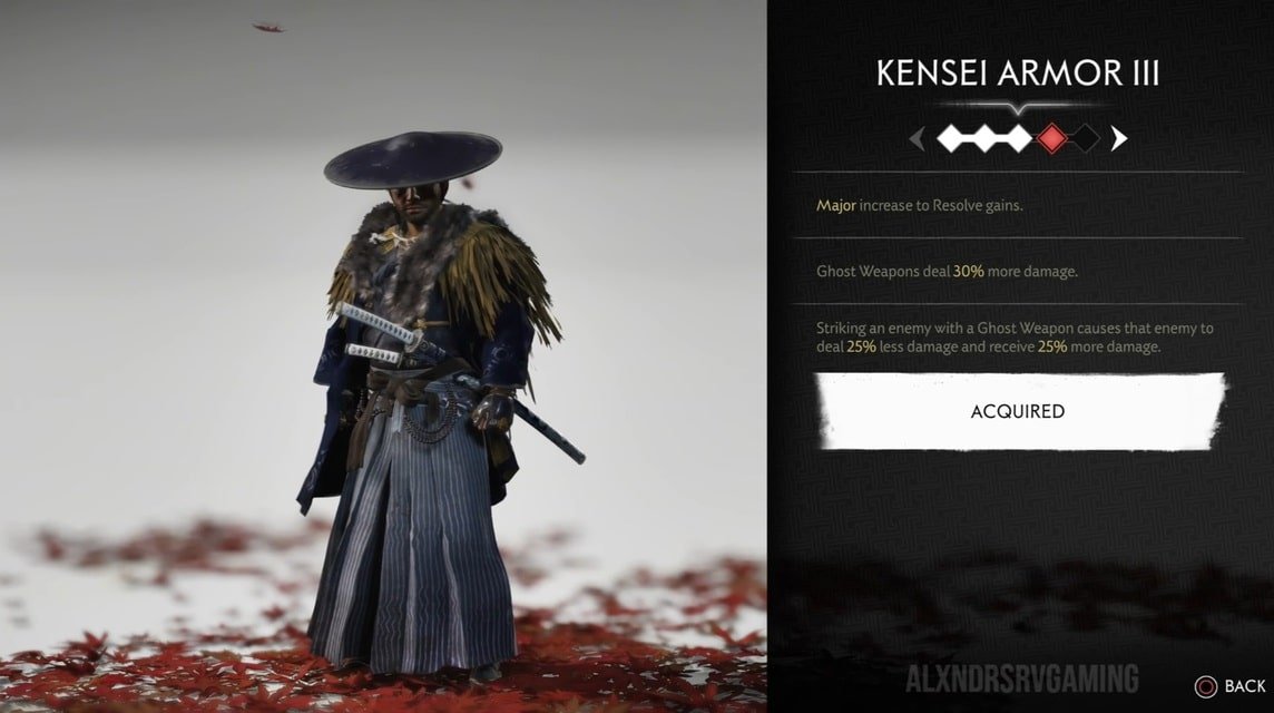 armor terbaik Ghost of Tsushima