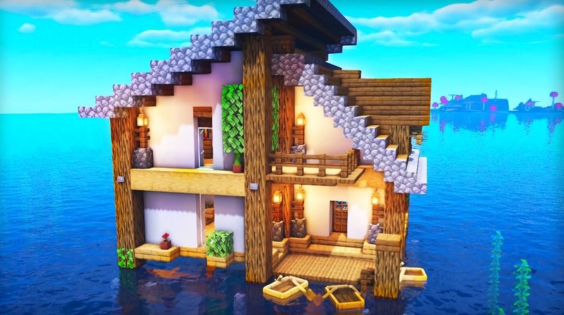 rumah minecraft simple