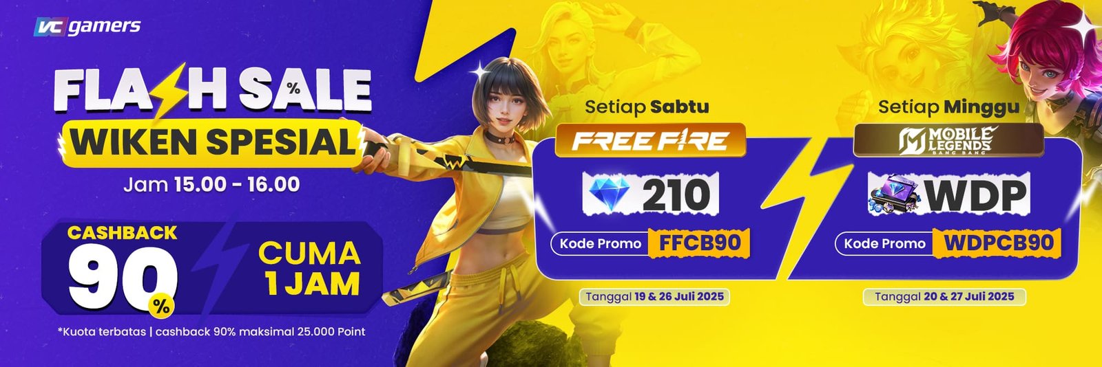 Flash Sale Wiken Juli 2025