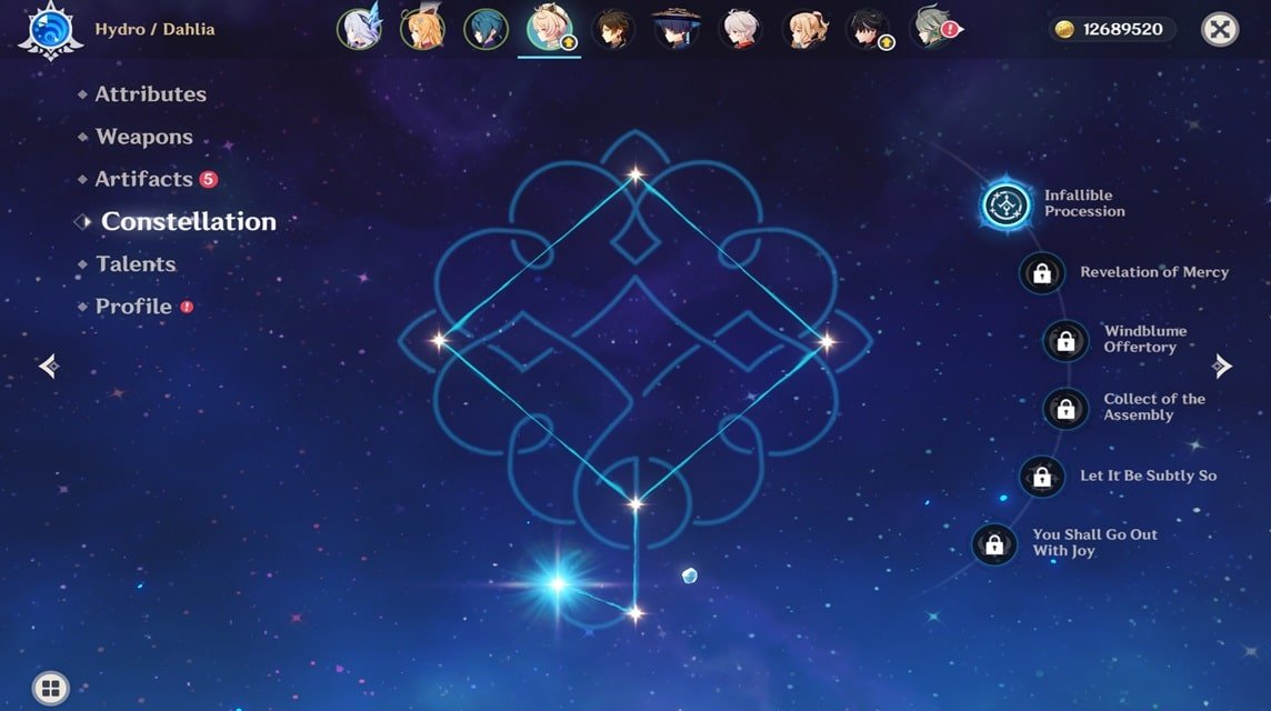 dahlia constellation