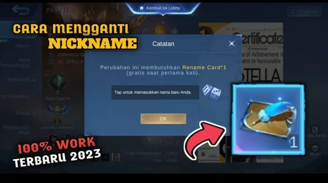 Cara Ganti Nama di Mobile Legend