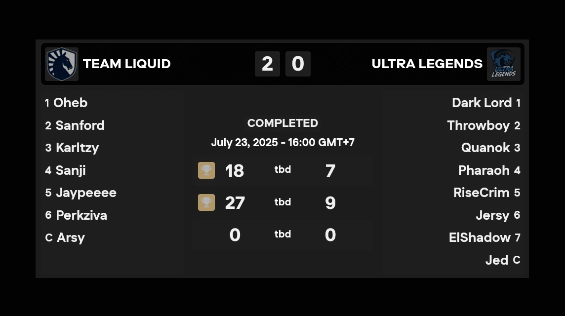 Team Liquid PH vs. Ultra Legend