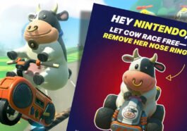 PETA Desak Nintendo Hapus Aksesoris Cincin Pada Hidung Sapi di Mario Kart