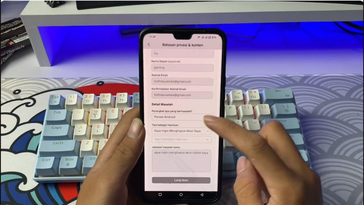 Cara Hapus Akun Roblox