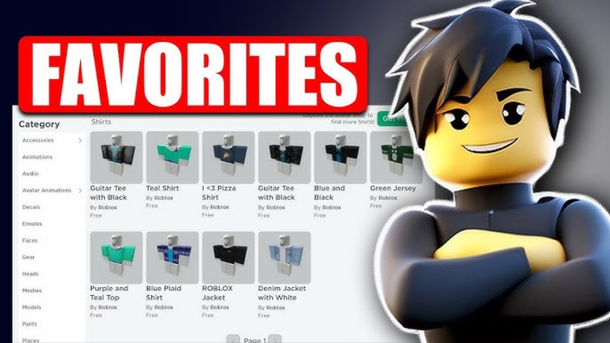 Cara melihat item favorit di Roblox