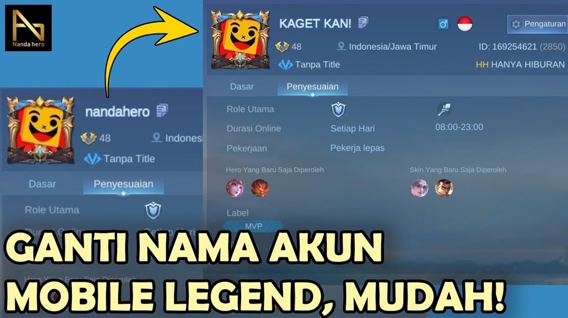 Cara Ganti Nama Mobile Legends