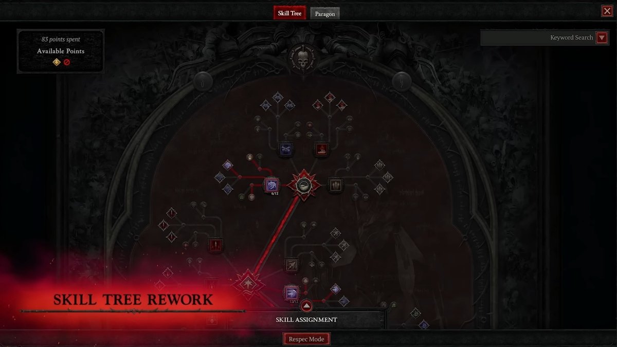 Reworked Skill Tree