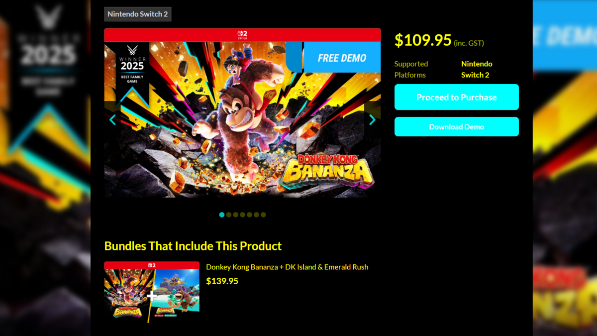 Harga game Donkey Kong Bananza