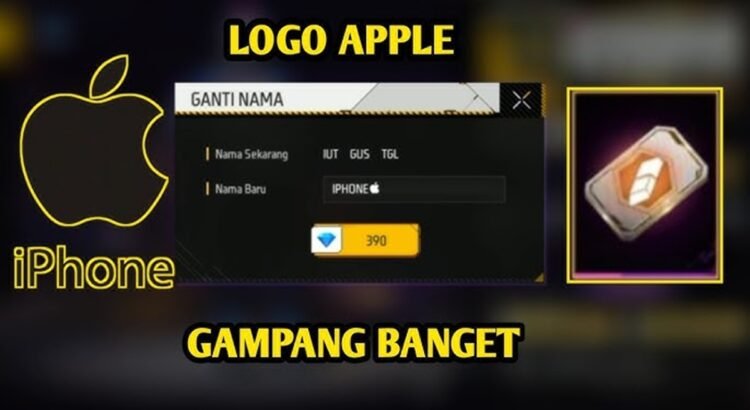 Cara Pakai dan Tips Logo iPhone Salin di FF untuk Makin Keren