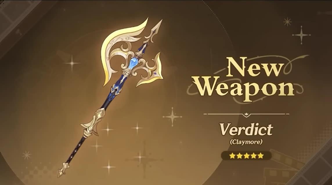 verdict claymore genshin impact