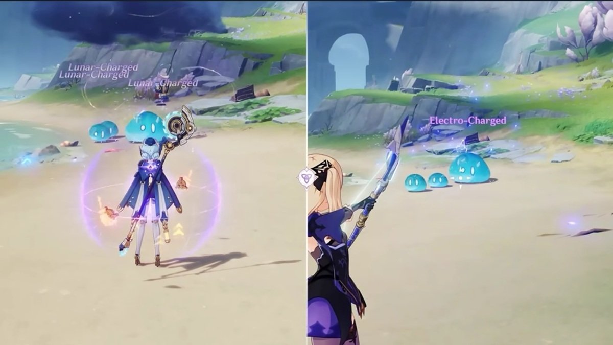 lunar-charged vs electro-charged genshin