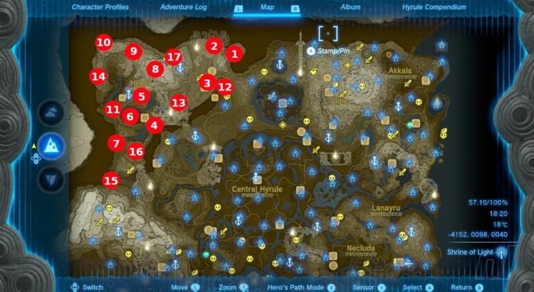 Lokasi 152 Shrine Zelda Tears of the Kingdom