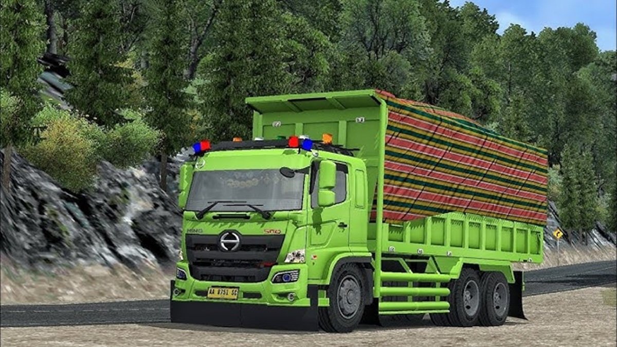mod bussid truck hino
