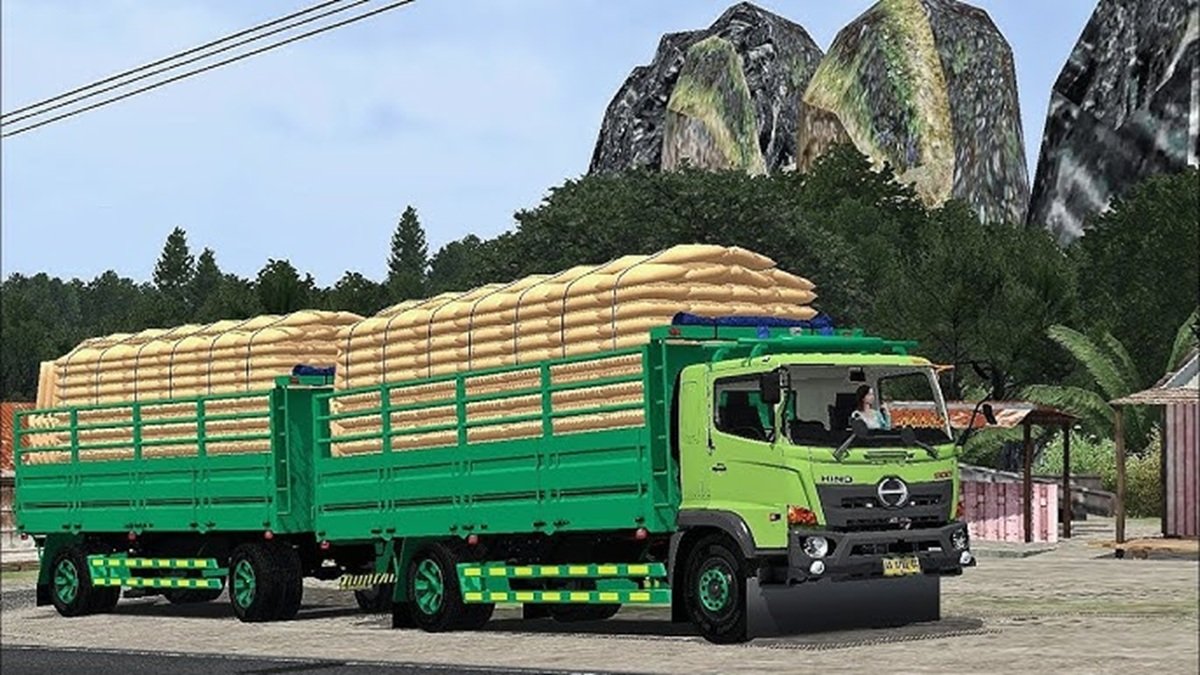 mod bussid truck hino