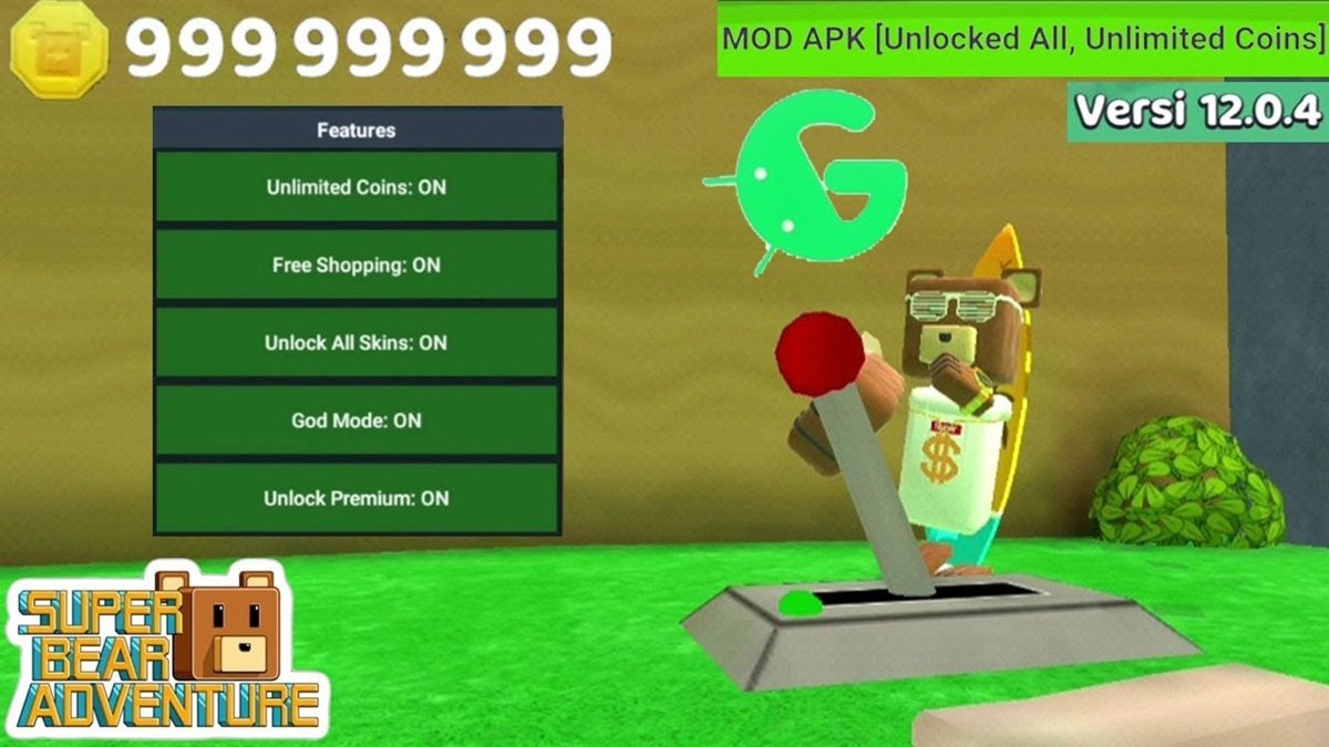 get mods apk super bear adventure
