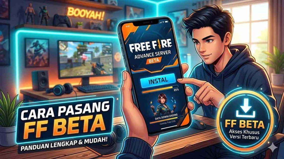 cara pasang ff beta