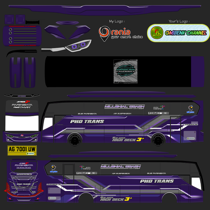 Phd trans AMETHYST bus Arjuna xhd rombak jb3