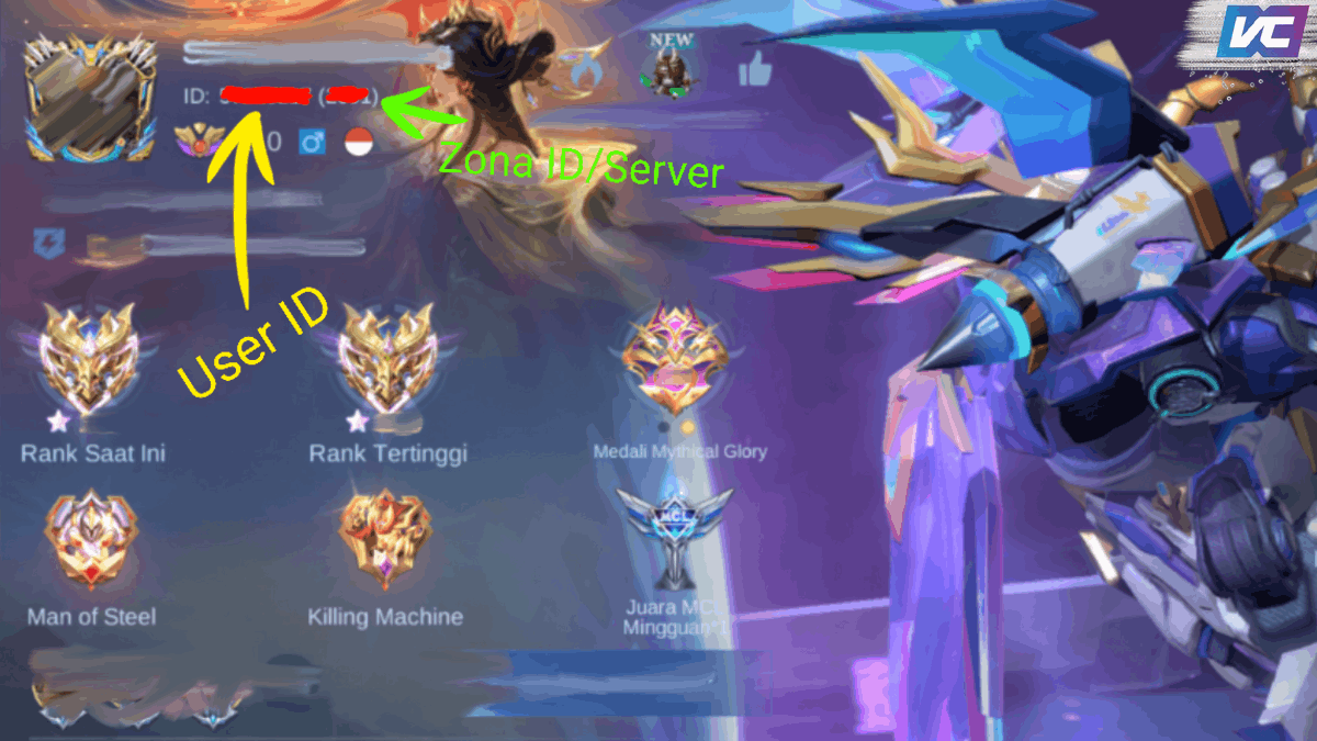 cara melihat server ML