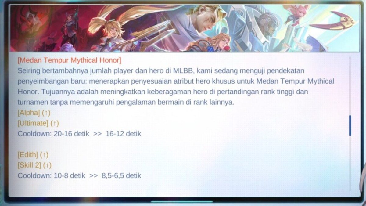 update MLBB
