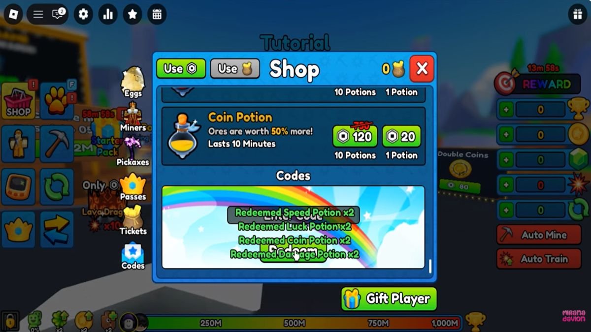 Kode Pickaxe Simulator
