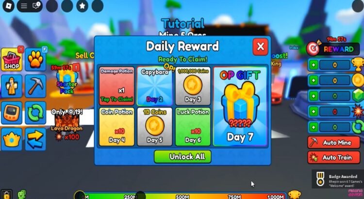 Kumpulan Kode Pickaxe Simulator Bulan Juni dan Cara Redeem