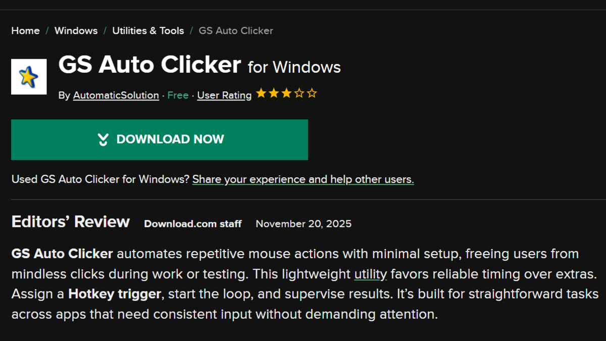 auto clicker PC