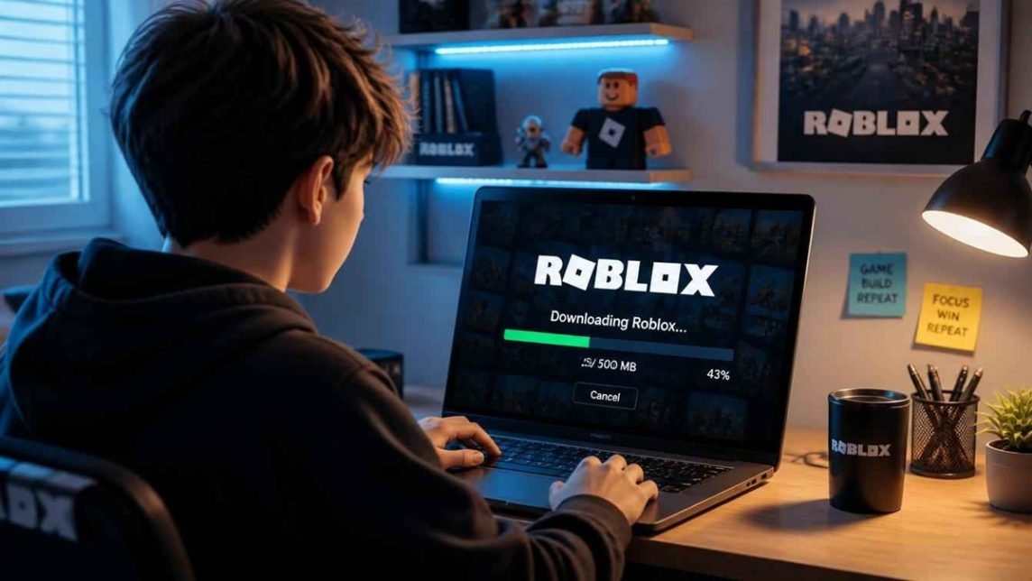 cara download roblox di laptop
