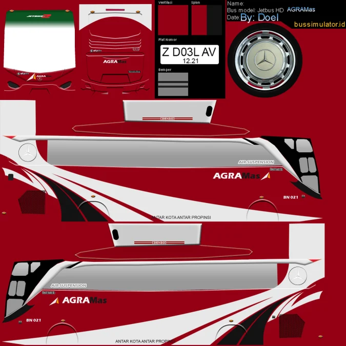 Livery BUSSID Keren