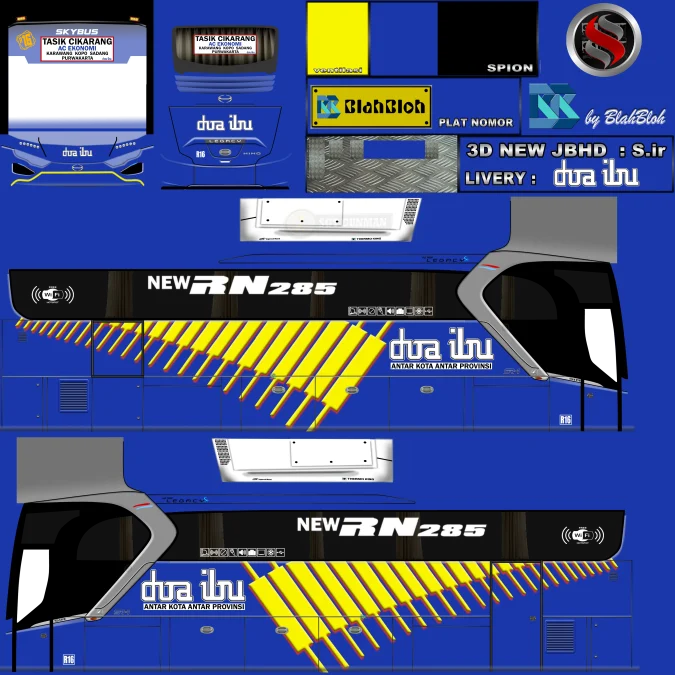livery bussid keren