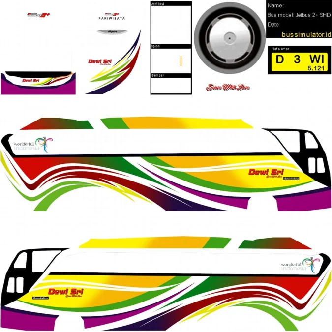 livery bussid keren