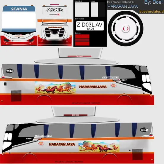 livery bussid keren