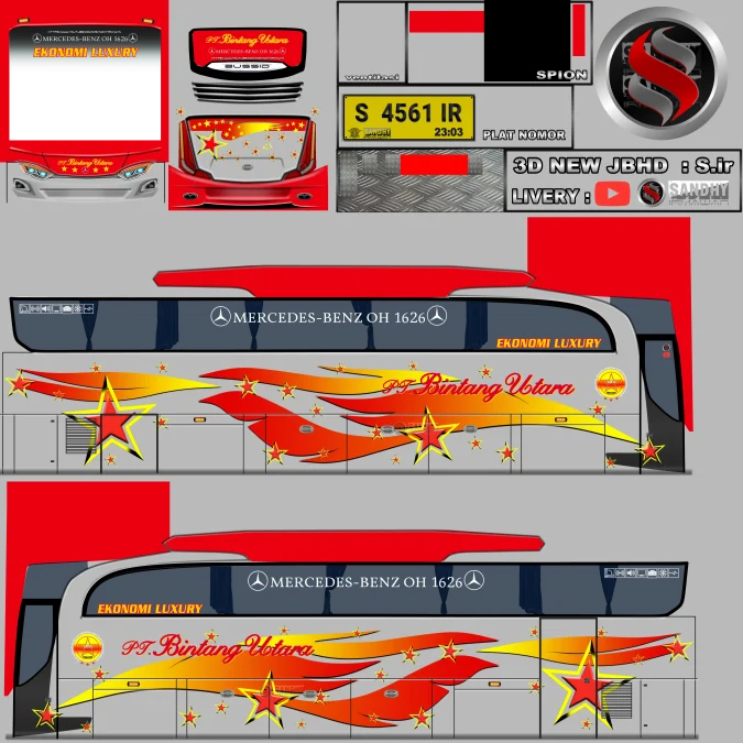 livery bussid keren