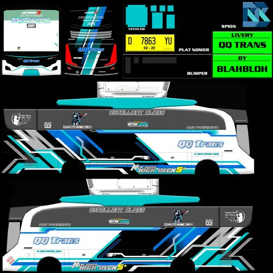 livery bussid keren