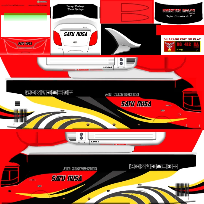 livery bussid keren