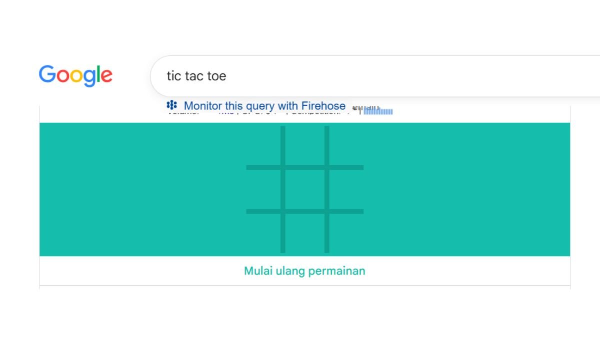 Game Tersembunyi di Google