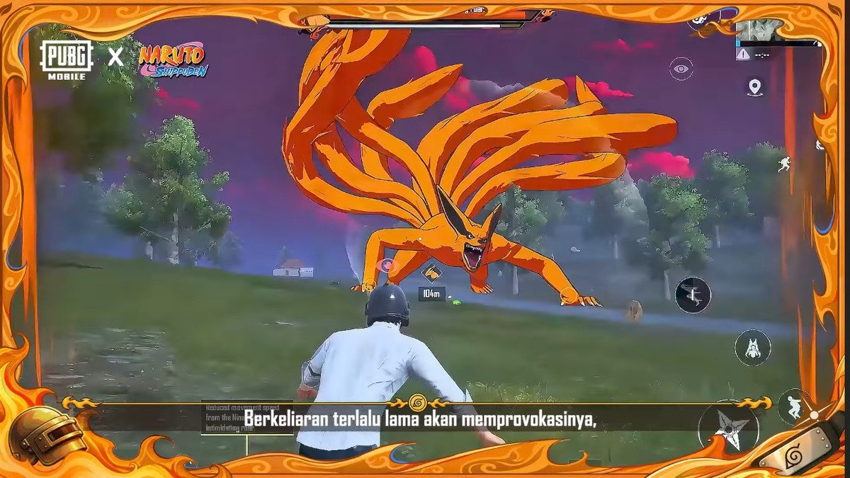 PUBGM x Naruto Shippuden - Tantangan Kyuubi