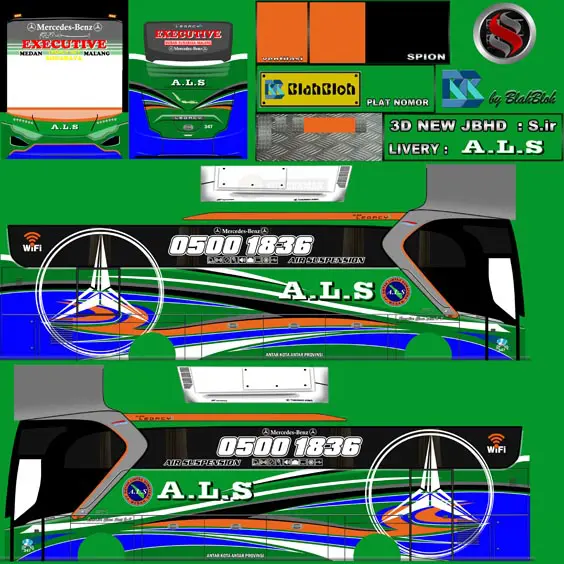 Livery BUSSID Keren