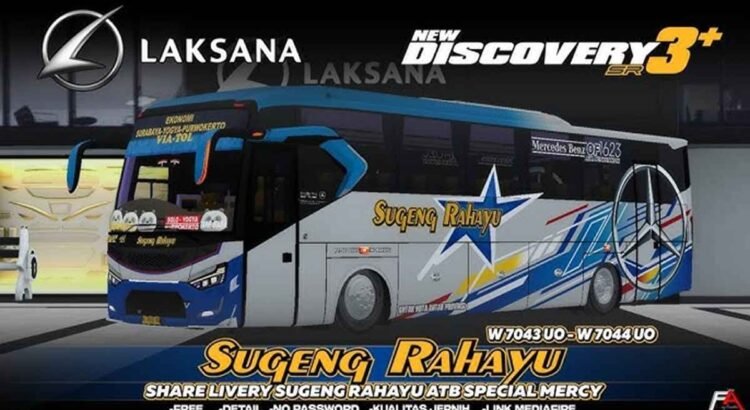 25 Pilihan Livery Bus Sugeng Rahayu HD Jernih