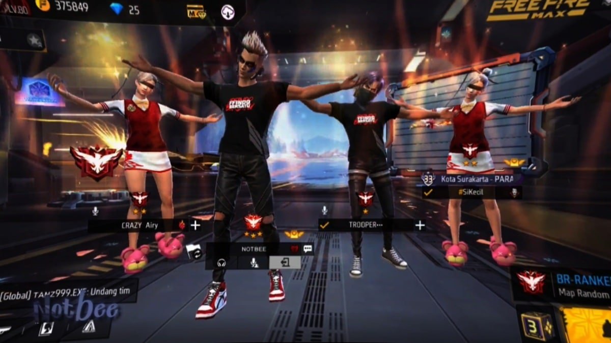 cara ganti background lobby ff
