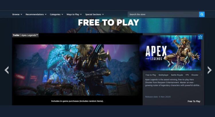 Top 5 Game Gratis di Steam Terlaris dan Terseru