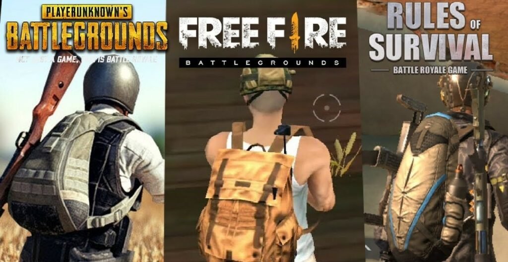 pubg vs ff vs rules of survival